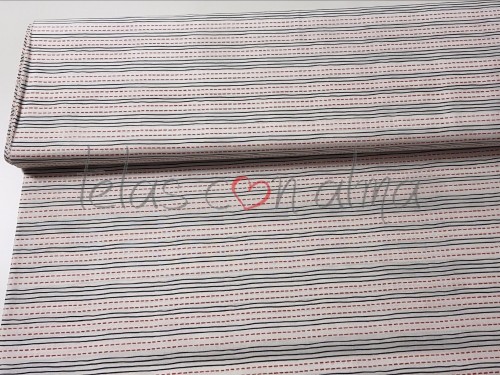 POPELIN CAPERUCITA RAYAS