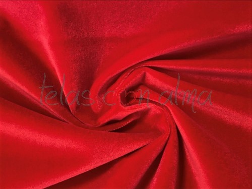 TERCIOPELO SINTETICO ROJO