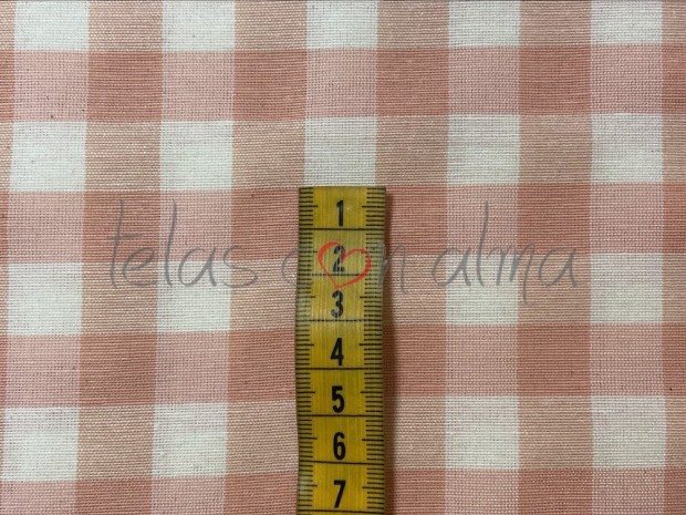 VICHY TEJIDO ROSA EMPOLVADO