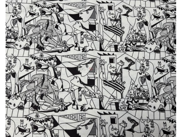 HALF PANAMA GUERNICA BLACK