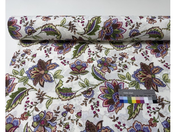 LONETA FLOREADA MALVA