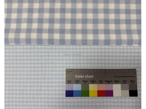 VICHY TEJIDO CELESTE