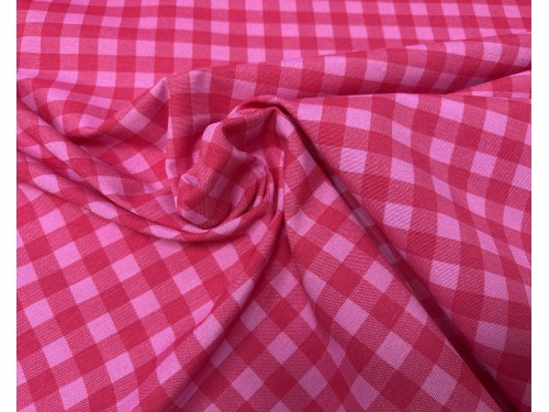 LONETA CUADROS EN ROSA