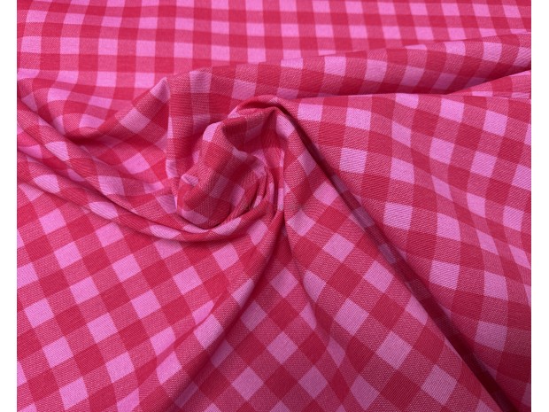 LONETA CUADROS EN ROSA