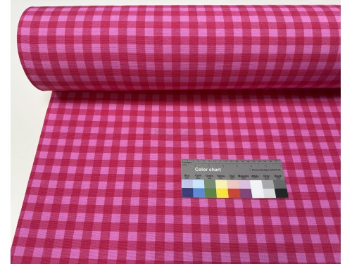 LONETA CUADROS EN ROSA