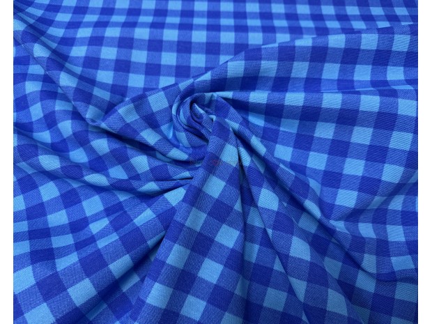 LONETA CUADROS EN AZUL