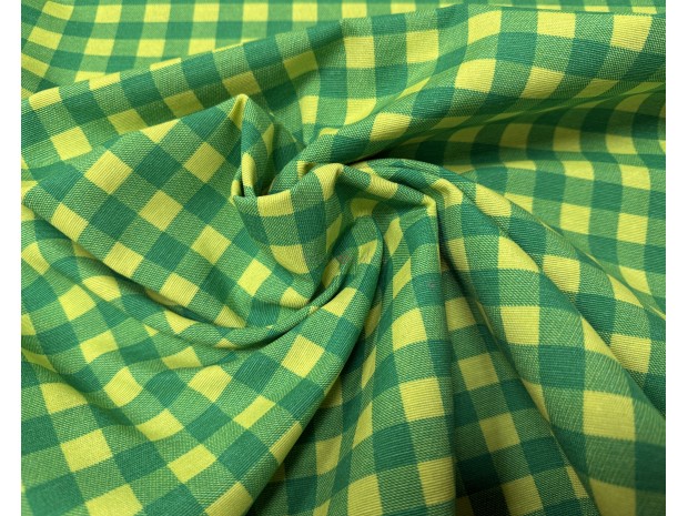 LONETA CUADROS EN VERDE