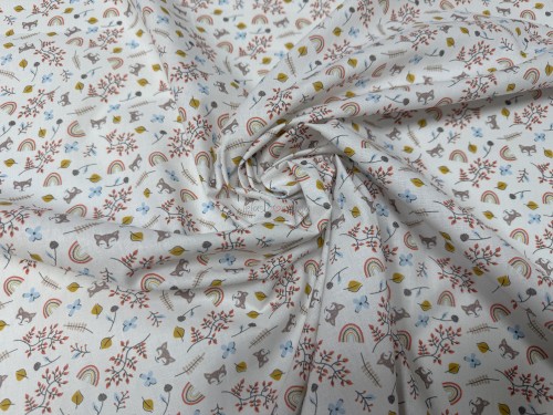 POPELIN ZORRITO NARANJA