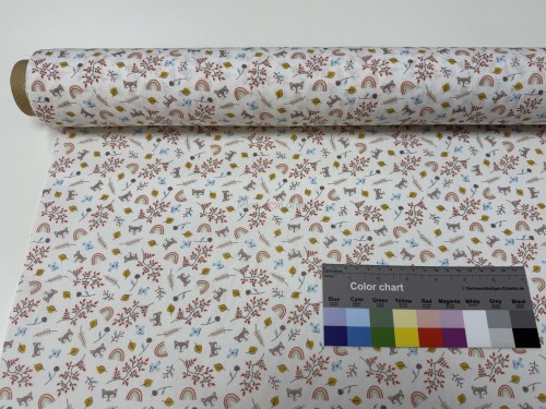 POPELIN ZORRITO NARANJA